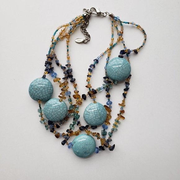 NWOT fun and Beautiful Statement Necklace. - Picture 2 of 9